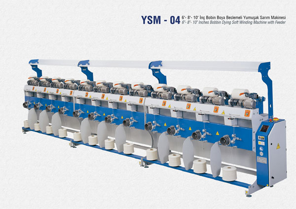 Bobbin Dyeing Soft Winding Machine with feeder in india punjab ludhiana